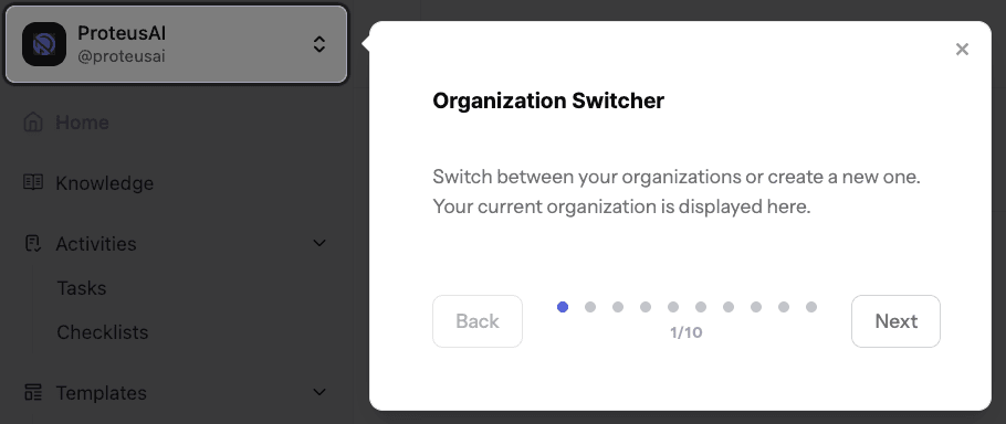 OnBuddy Dashboard in Dark Mode